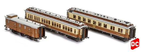 Kato HobbyTrain Lemke H44019 - 3pc. CIWL Set 2 Simplon Express Ep.I
